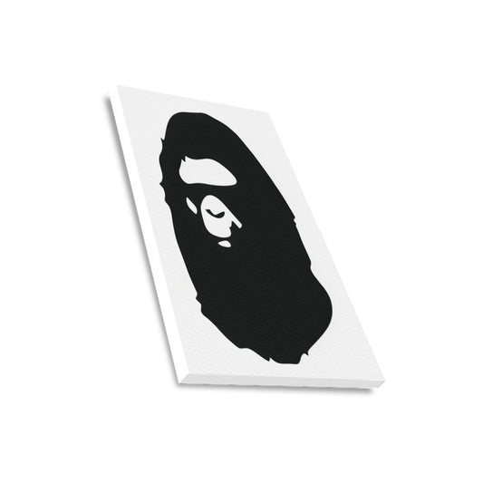 Bathing Ape Head Framed Canvas Wall Art Print 16x20 Inch Cotton Canvas